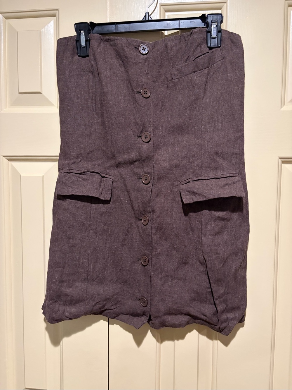 Pants Store brown linen shirt